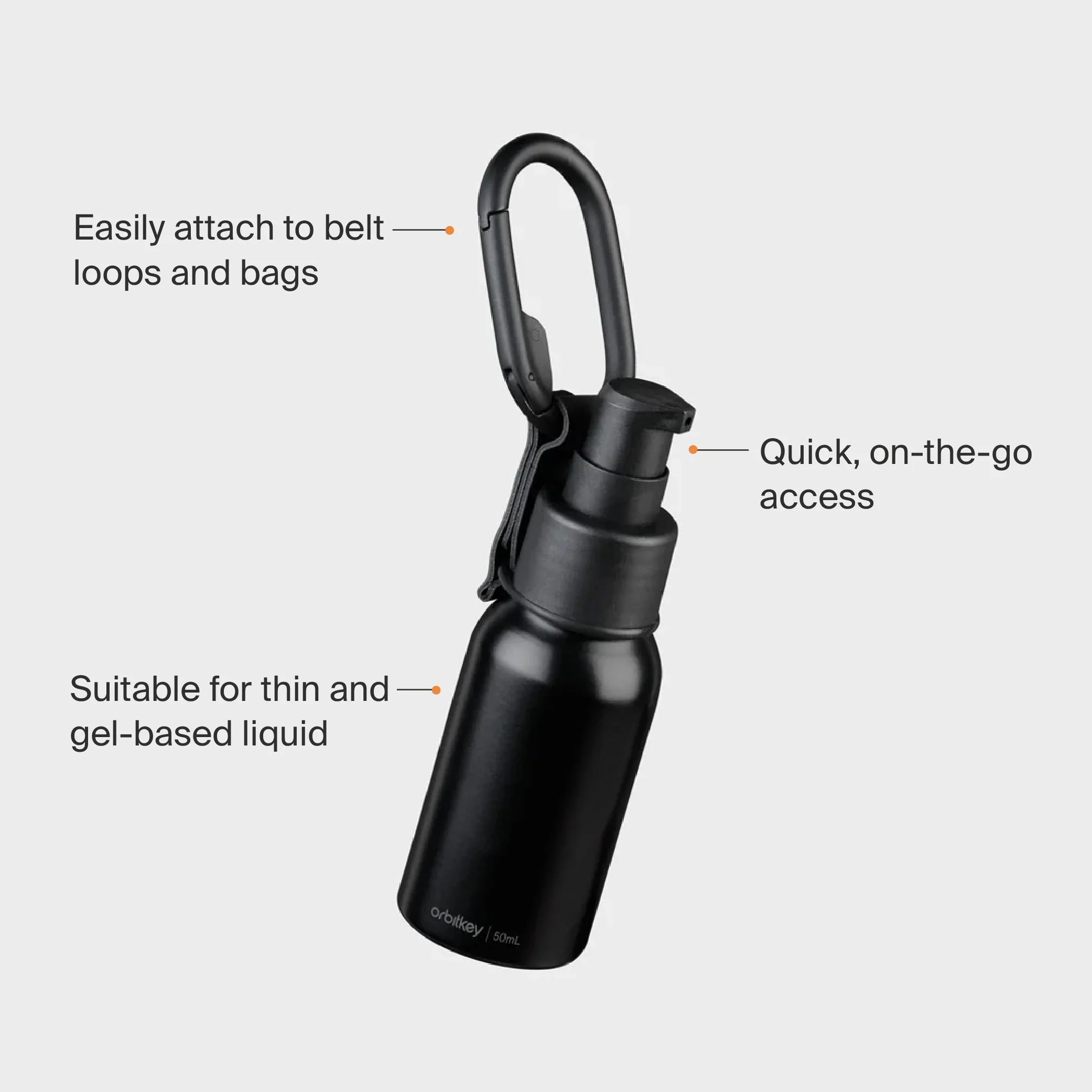Clip-on Refillable Bottle 50ml - Image 7