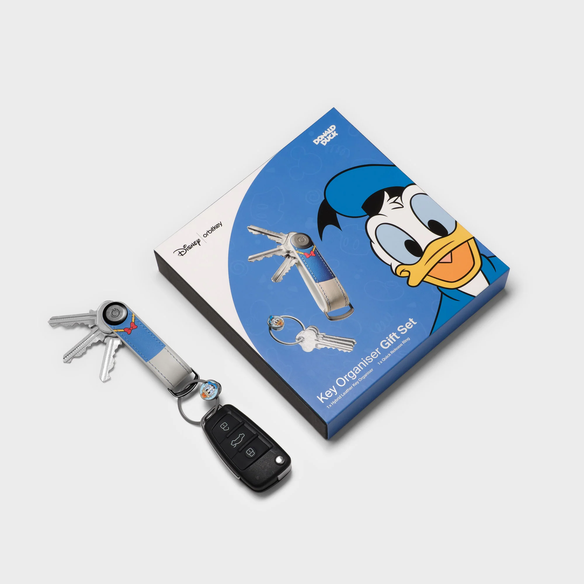 Disney | Orbitkey Donald Duck Hybrid Leather Key Organiser + Ring v2 Kit - Image 5